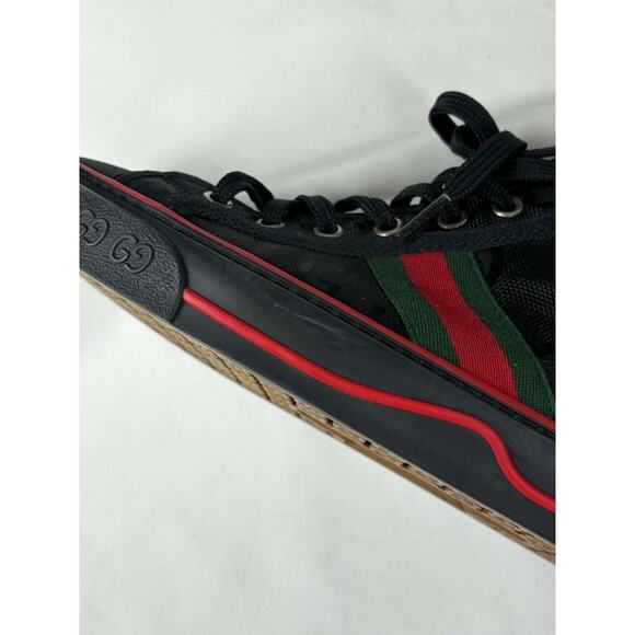 Gucci Tennis 1977 High Top GG Sneakers Black  US 9 SPB JA-364541 main image 8